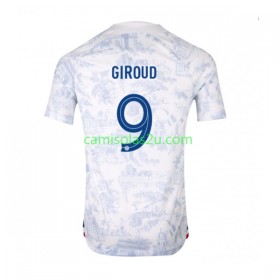 Camisolas de futebol França Olivier Giroud 9 Equipamento Alternativa World Cup 2022 Manga Curta